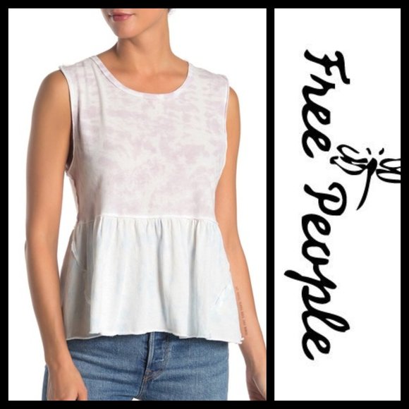 Free People Tops - We the Free People Anytime Tie Dye Tank NWT M